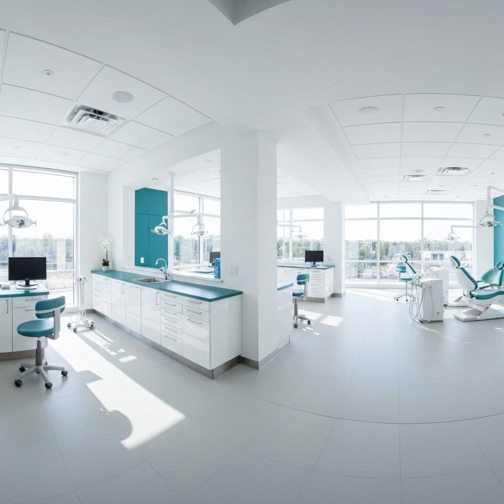 Modern dental office interior